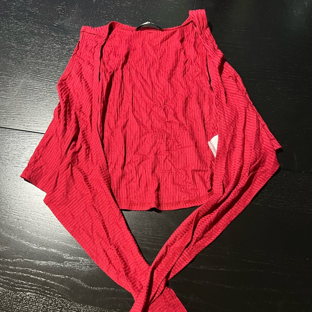 Front tie crop top